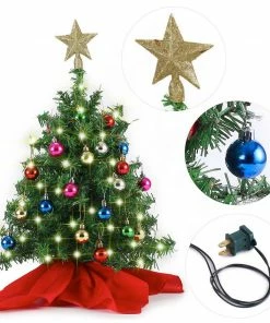 Joiedomi 20" Tabletop Mini Christmas Tree Set All Holiday Decor