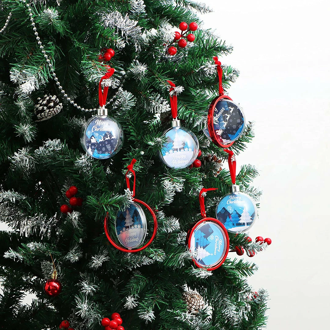 Joiedomi DIY Christmas Photo Ornaments, 6 Pcs 1 Joiedomi DIY Christmas Photo Ornaments, 6 Pcs
