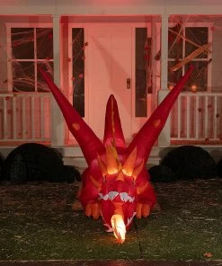Joiedomi 6ft Inflatable Sitting Fire Dragon Inflatables 6 Joiedomi 6ft Inflatable Sitting Fire Dragon Inflatables