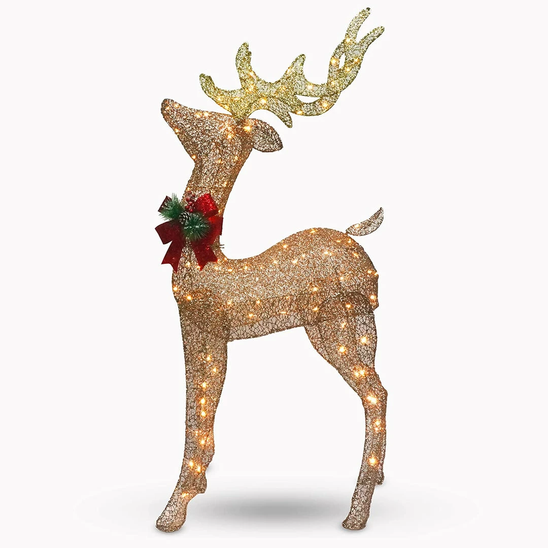 Joiedomi 5ft LED Yard Lights - Fabric Champagne Buck All Holiday Decor 1 Joiedomi 5ft LED Yard Lights - Fabric Champagne Buck All Holiday Decor