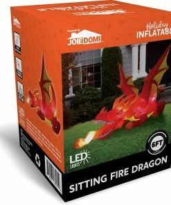 Joiedomi 6ft Inflatable Sitting Fire Dragon Inflatables 7 Joiedomi 6ft Inflatable Sitting Fire Dragon Inflatables