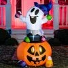 Joiedomi 5ft Halloween Inflatable Gripping Candy Ghost