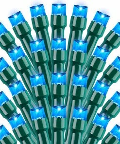 Joiedomi 100-Count Blue LED Mini String Lights, 8 Modes All Holiday Decor