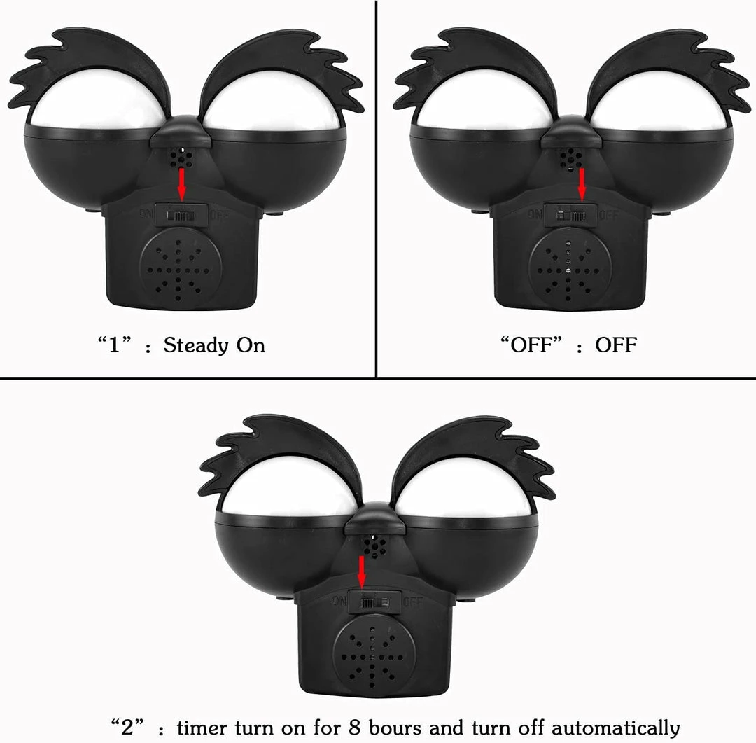 Joiedomi Flashing Peeping Eyes Lights 3 Pack - Red, Green, Purple 4 Joiedomi Flashing Peeping Eyes Lights 3 Pack - Red, Green, Purple