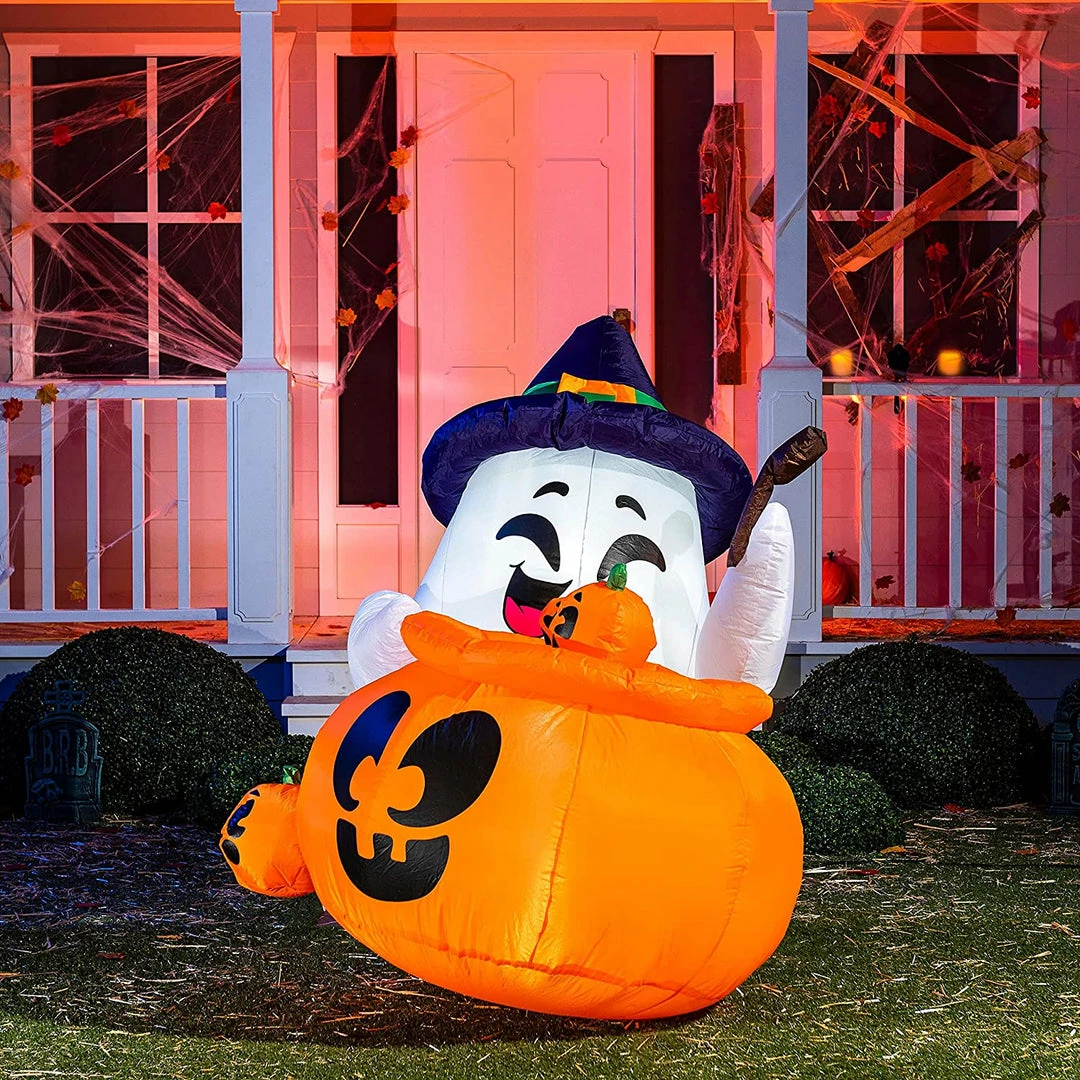 Joiedomi 5ft Halloween Ghost Cooking Poison Soup Inflatable 2 Joiedomi 5ft Halloween Ghost Cooking Poison Soup Inflatable