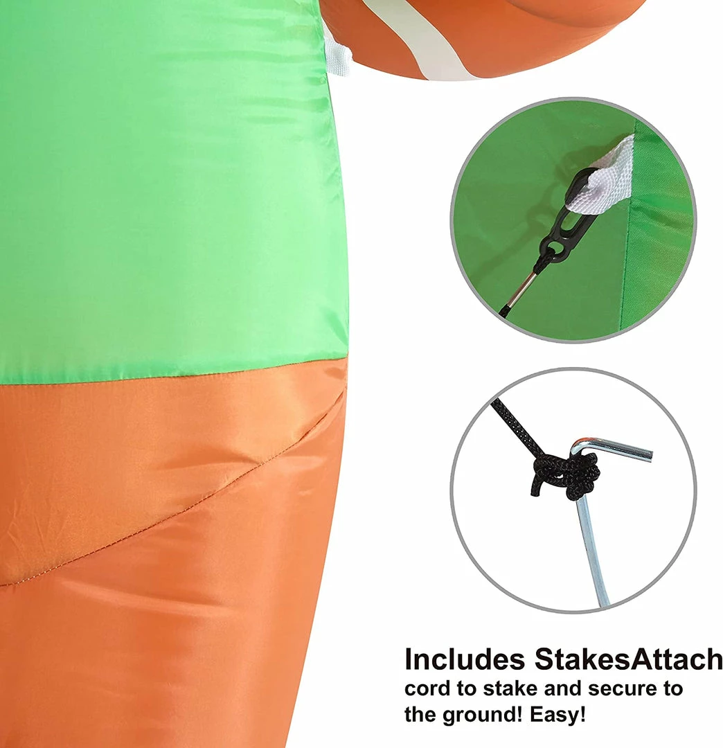 Joiedomi 6ft Christmas Inflatable Gingerman Holding Candy Cane Inflatables 3 Joiedomi 6ft Christmas Inflatable Gingerman Holding Candy Cane Inflatables