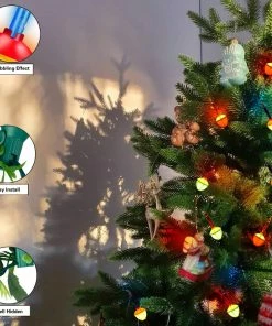 Joiedomi All Holiday Decor 8.8ft 9 Count Multicolor Christmas Bubble String Lights