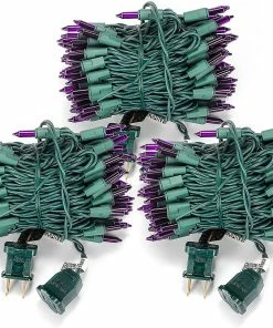 Joiedomi All Holiday Decor 3 Set Of Waterproof String Lights - 100 Counts (Purple)