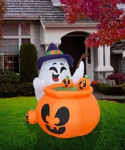 Joiedomi 5ft Halloween Ghost Cooking Poison Soup Inflatable 7 Joiedomi 5ft Halloween Ghost Cooking Poison Soup Inflatable