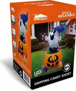 Joiedomi 5ft Halloween Inflatable Gripping Candy Ghost