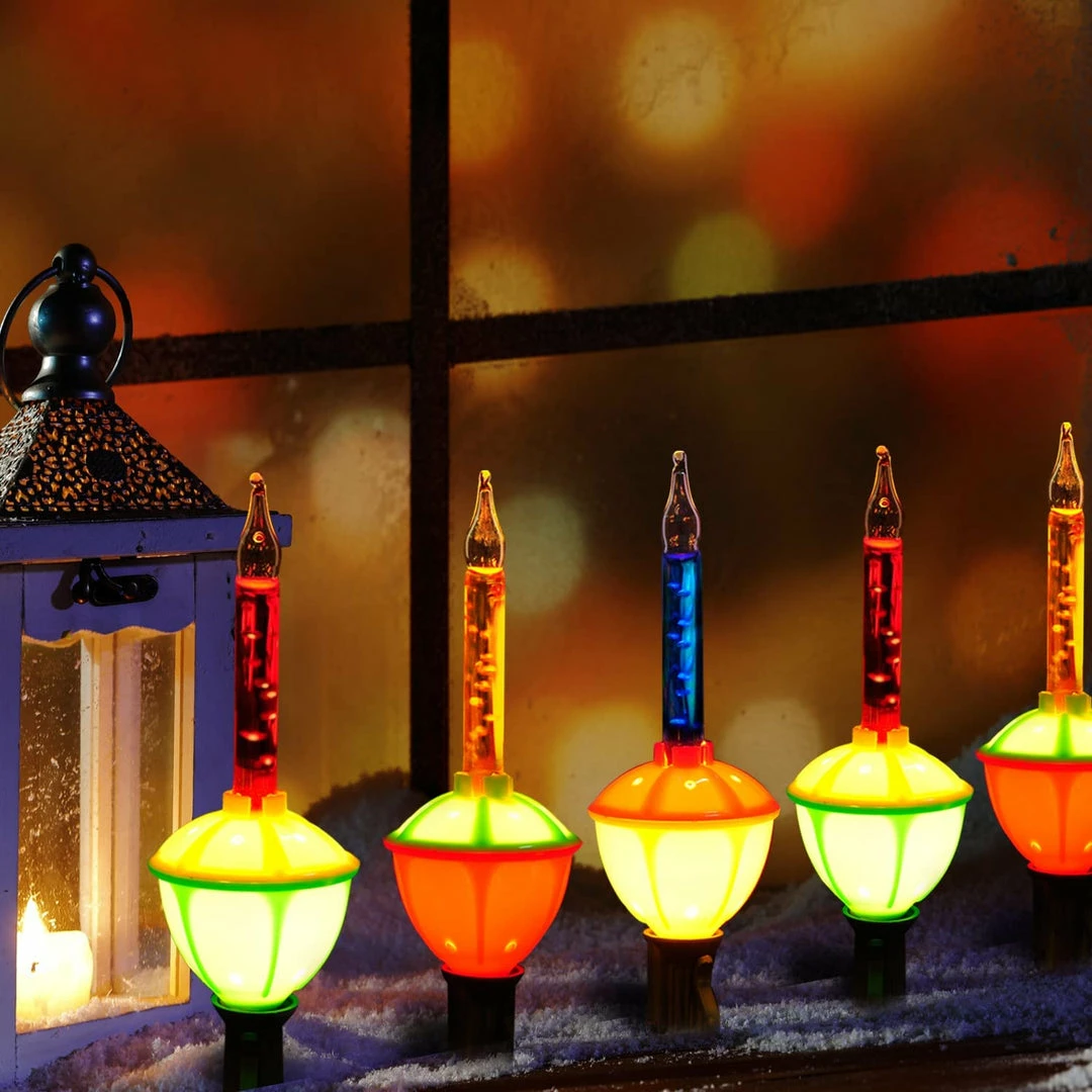 Joiedomi All Holiday Decor 8.8ft 9 Count Multicolor Christmas Bubble String Lights 5 Joiedomi All Holiday Decor 8.8ft 9 Count Multicolor Christmas Bubble String Lights