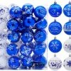 Joiedomi All Holiday Decor Christmas Ball Ornaments With Glitter Print, 40 Pcs