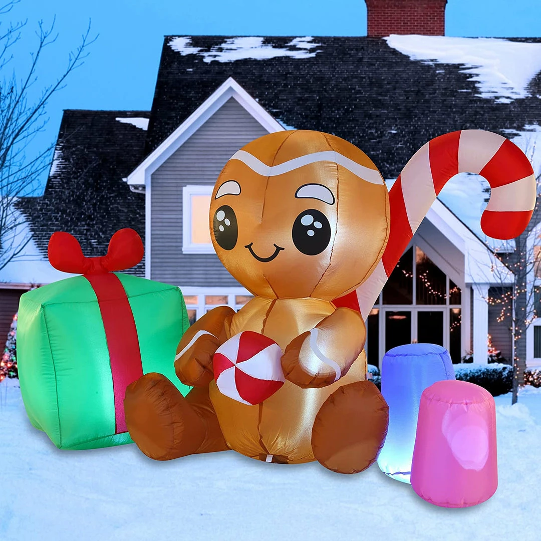 Joiedomi 6ft Inflatable Sitting Baby Gingerman 1 Joiedomi 6ft Inflatable Sitting Baby Gingerman