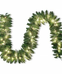 Joiedomi Artificial Holiday Garland With 50 Lights (9 Ft) All Holiday Decor