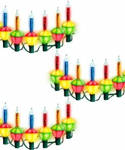 Joiedomi 3 X 7ft Christmas Multicolor Bubble String Lights All Holiday Decor