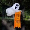 Joiedomi Inflatables 5ft Halloween Hanging Ghost With Trick Or Treat Flag