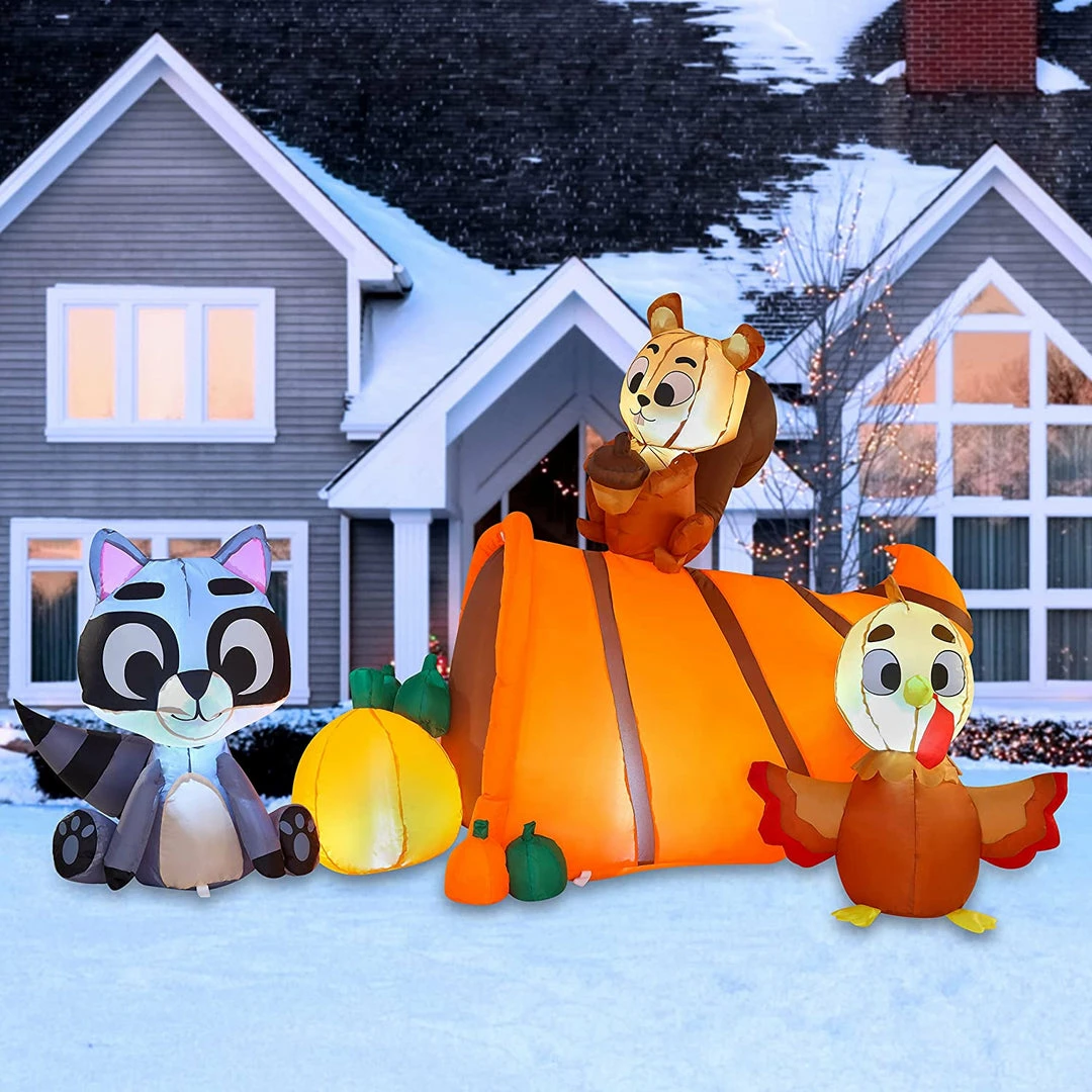 Joiedomi 6ft Inflatable Woodland Animals With Cornucopia 1 Joiedomi 6ft Inflatable Woodland Animals With Cornucopia