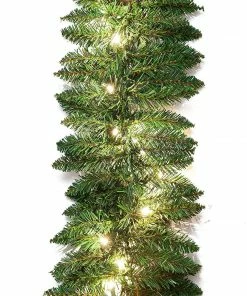Joiedomi Artificial Holiday Garland With 50 Lights (9 Ft) All Holiday Decor