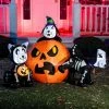Joiedomi 6ft Halloween Skeleton Dog With Pumpkin Set