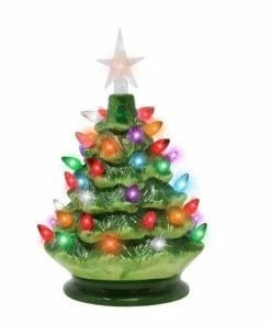 Joiedomi 9" Tabletop Prelit Ceramic Christmas Tree