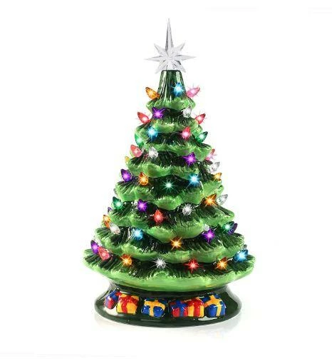 Joiedomi All Holiday Decor 15" Tabletop Prelit Ceramic Christmas Tree With 70 Multicolor Bulbs 1 Joiedomi All Holiday Decor 15" Tabletop Prelit Ceramic Christmas Tree With 70 Multicolor Bulbs