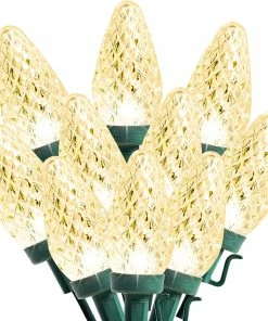 Joiedomi 50 Count Christmas Warm White LED String Lights - 49.54ft