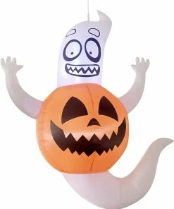 Joiedomi 4ft Halloween Inflatable Ghost In A Pumpkin