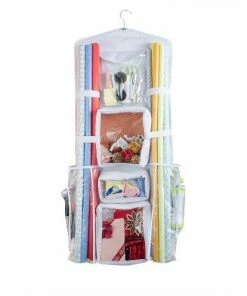 Joiedomi Double Sided Hanging Wrapping Paper Storage, Wrapping Paper Organizer (18βW X 40β L) Organizer & Storage