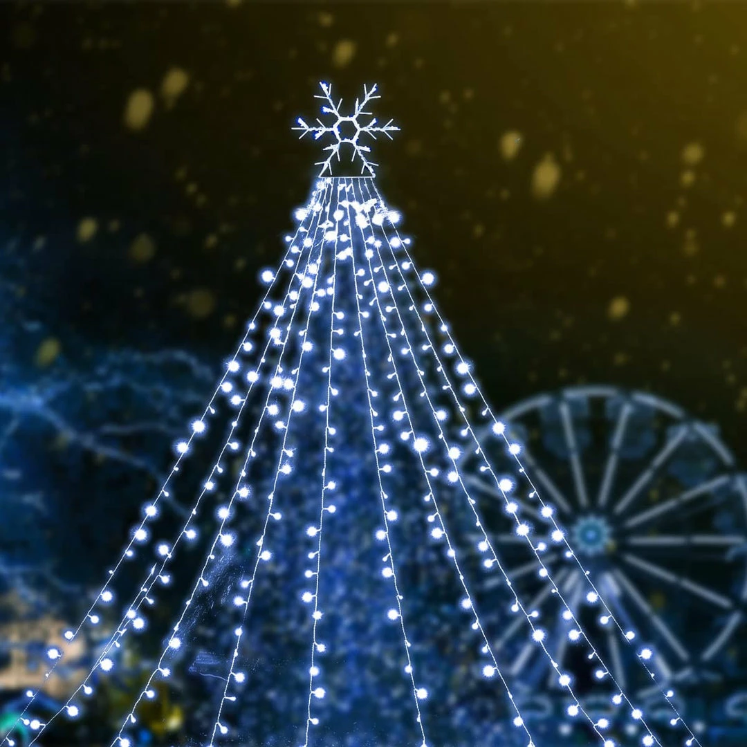 Joiedomi Christmas Lights Outdoor Snowflake String Lights All Holiday Decor 1 Joiedomi Christmas Lights Outdoor Snowflake String Lights All Holiday Decor