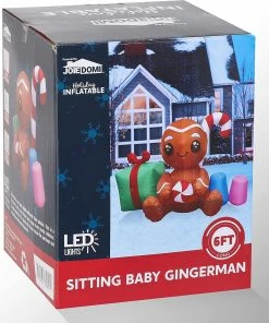 Joiedomi 6ft Inflatable Sitting Baby Gingerman 9 Joiedomi 6ft Inflatable Sitting Baby Gingerman
