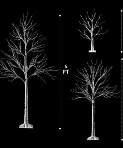 Joiedomi White Birch Tree Decoration Combo Set, 2ft, 4ft, 6ft Lights 10 Joiedomi White Birch Tree Decoration Combo Set, 2ft, 4ft, 6ft Lights