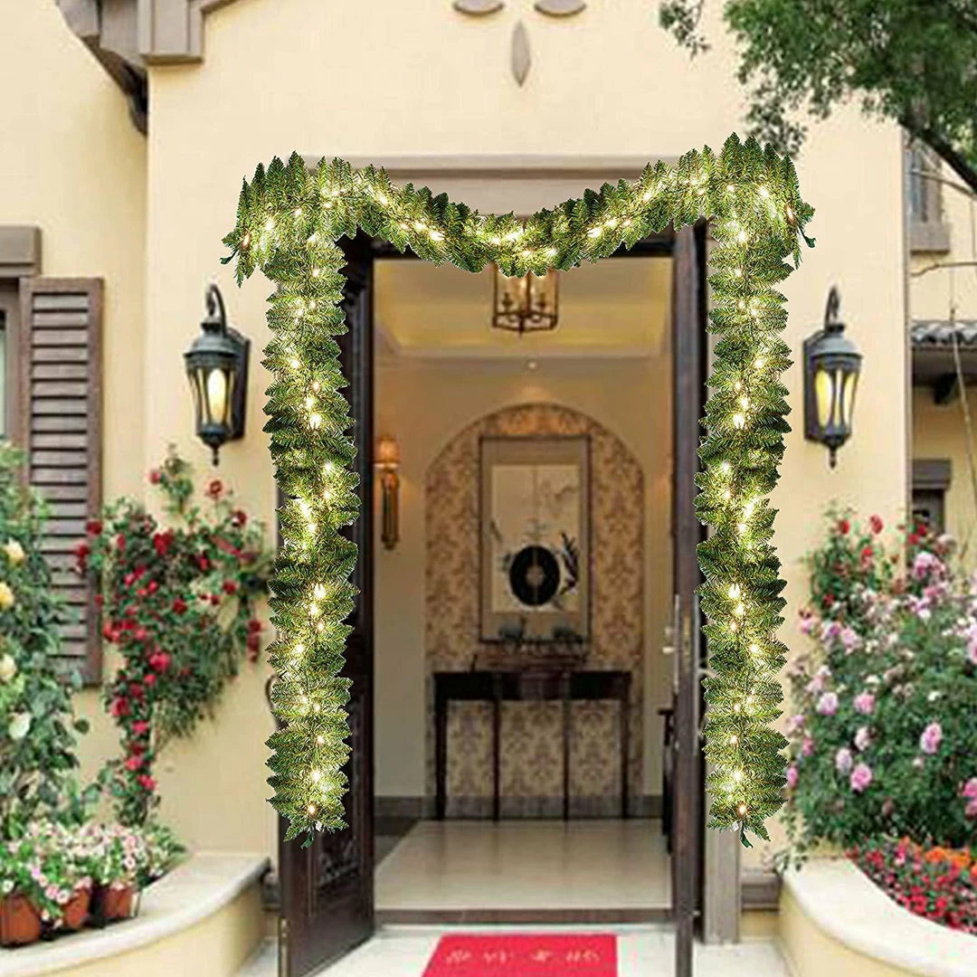 Joiedomi Artificial Holiday Garland With 50 Lights (9 Ft) All Holiday Decor 5 Joiedomi Artificial Holiday Garland With 50 Lights (9 Ft) All Holiday Decor