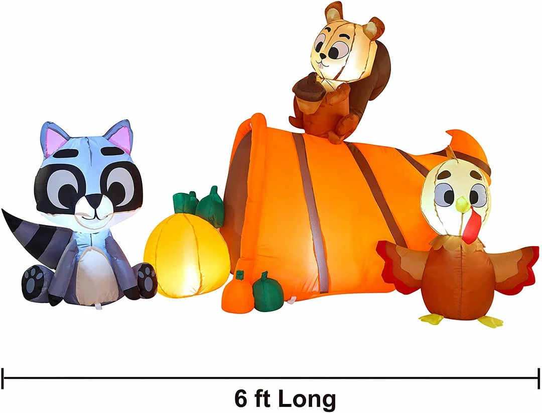 Joiedomi 6ft Inflatable Woodland Animals With Cornucopia 5 Joiedomi 6ft Inflatable Woodland Animals With Cornucopia