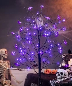 Joiedomi 1.5ft Glitter Spooky Tree Decoration All Holiday Decor 7 Joiedomi 1.5ft Glitter Spooky Tree Decoration All Holiday Decor