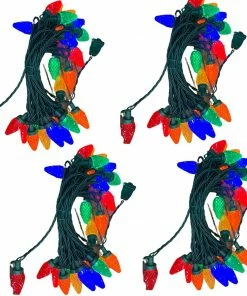 Joiedomi 4 X 25 Count Christmas Multicolor String Lights