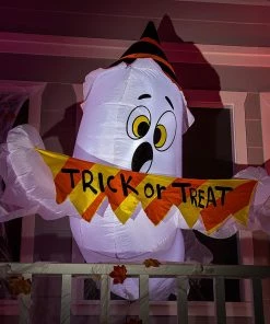 Joiedomi 5ft Halloween Trick Or Treat Ghost Broke Out From Window