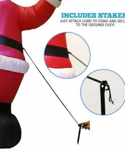 Joiedomi Large Waving Santa Claus Inflatable (6 Ft) Inflatables