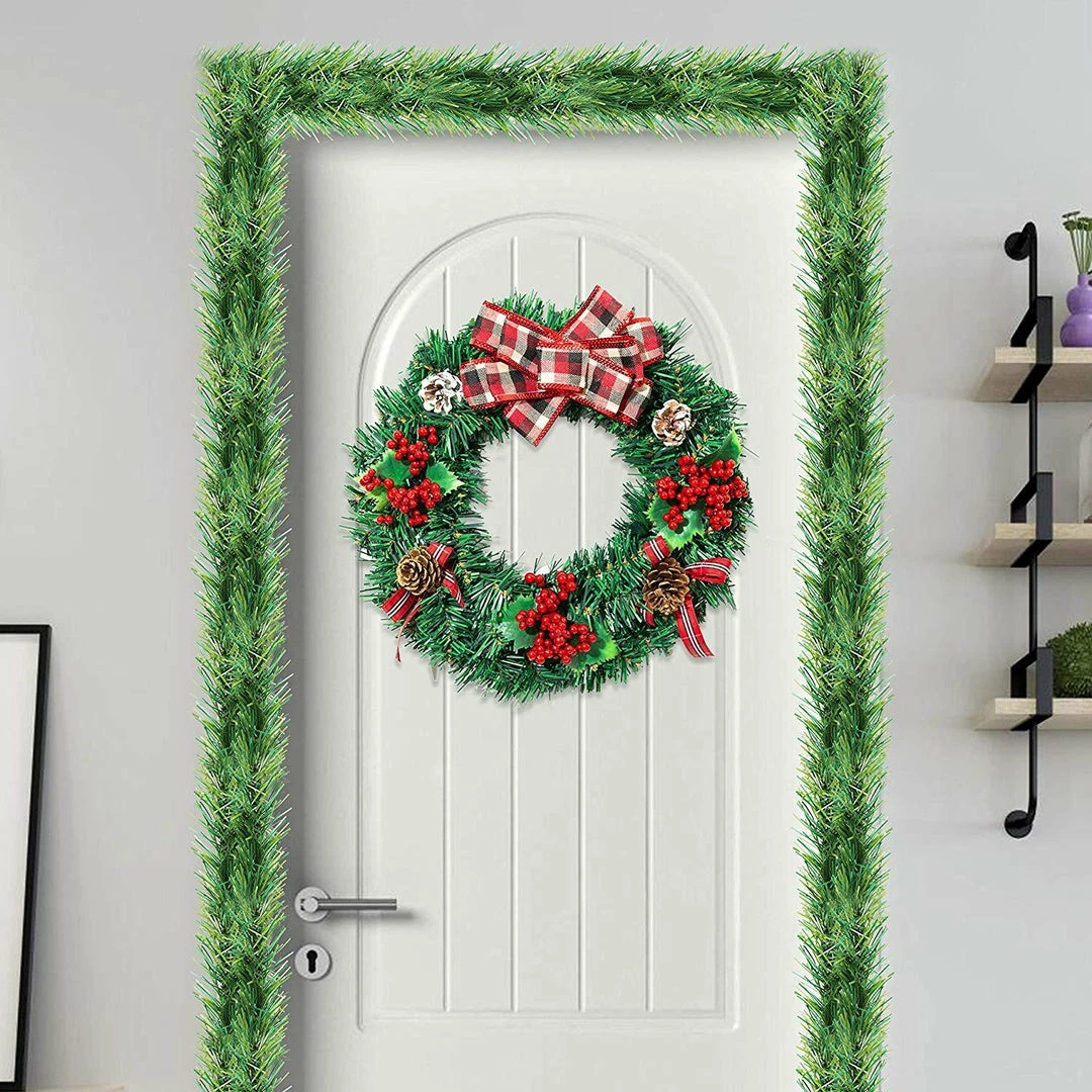 Joiedomi Green Holiday Garland, 2 Pack (50 Ft) All Holiday Decor 2 Joiedomi Green Holiday Garland, 2 Pack (50 Ft) All Holiday Decor