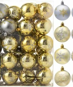 Joiedomi Christmas Ornaments Ball (Gold & Silver), 40 Pcs 7 Joiedomi Christmas Ornaments Ball (Gold & Silver), 40 Pcs