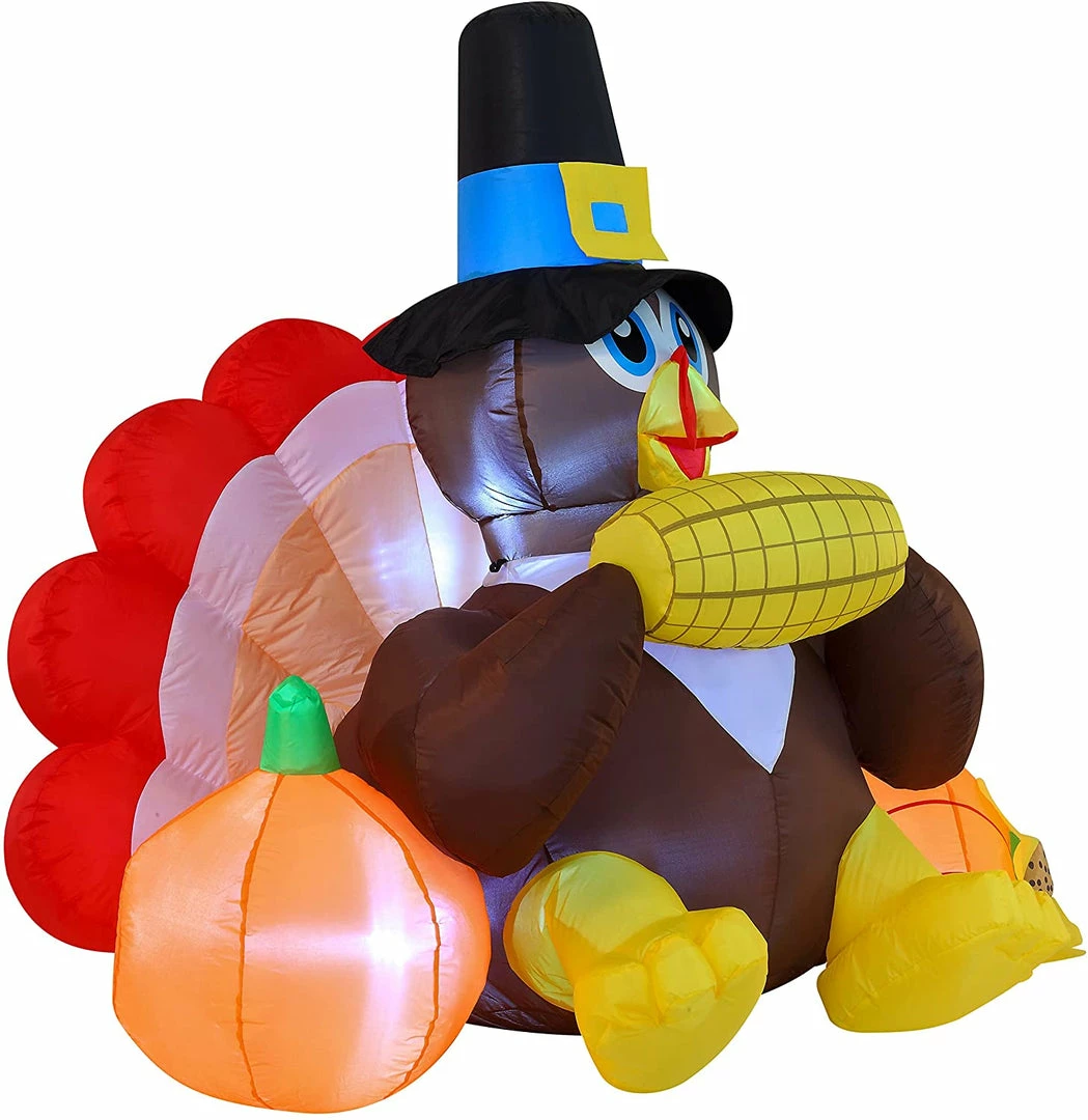 Joiedomi 7ft Turkey Holding With A Corn 2 Joiedomi 7ft Turkey Holding With A Corn