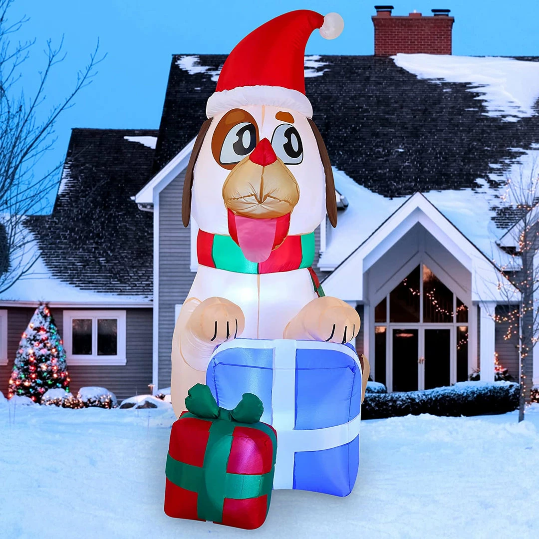 Joiedomi Inflatables 5ft Inflatable Puppy With Two Gifts 1 Joiedomi Inflatables 5ft Inflatable Puppy With Two Gifts