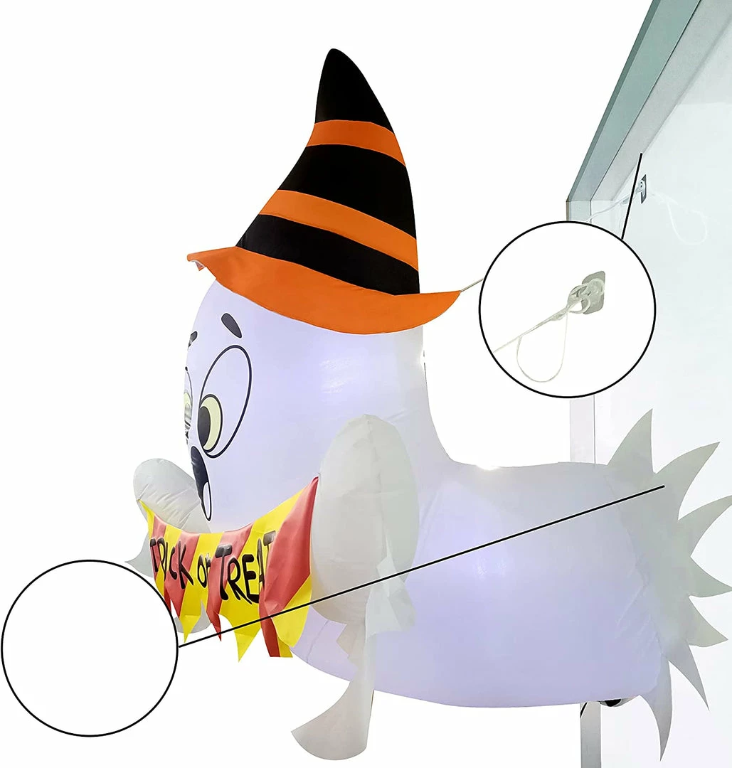 Joiedomi 5ft Halloween Trick Or Treat Ghost Broke Out From Window 4 Joiedomi 5ft Halloween Trick Or Treat Ghost Broke Out From Window