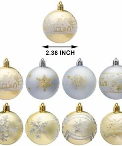 Joiedomi Christmas Ornaments Ball (Gold & Silver), 40 Pcs