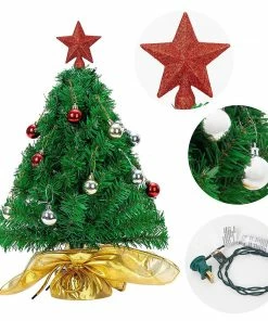 Joiedomi 23" Prelit Table-top Christmas Tree With DIY Kits (Gold) All Holiday Decor