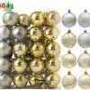 Joiedomi Christmas Ornaments Ball (Gold & Silver), 40 Pcs