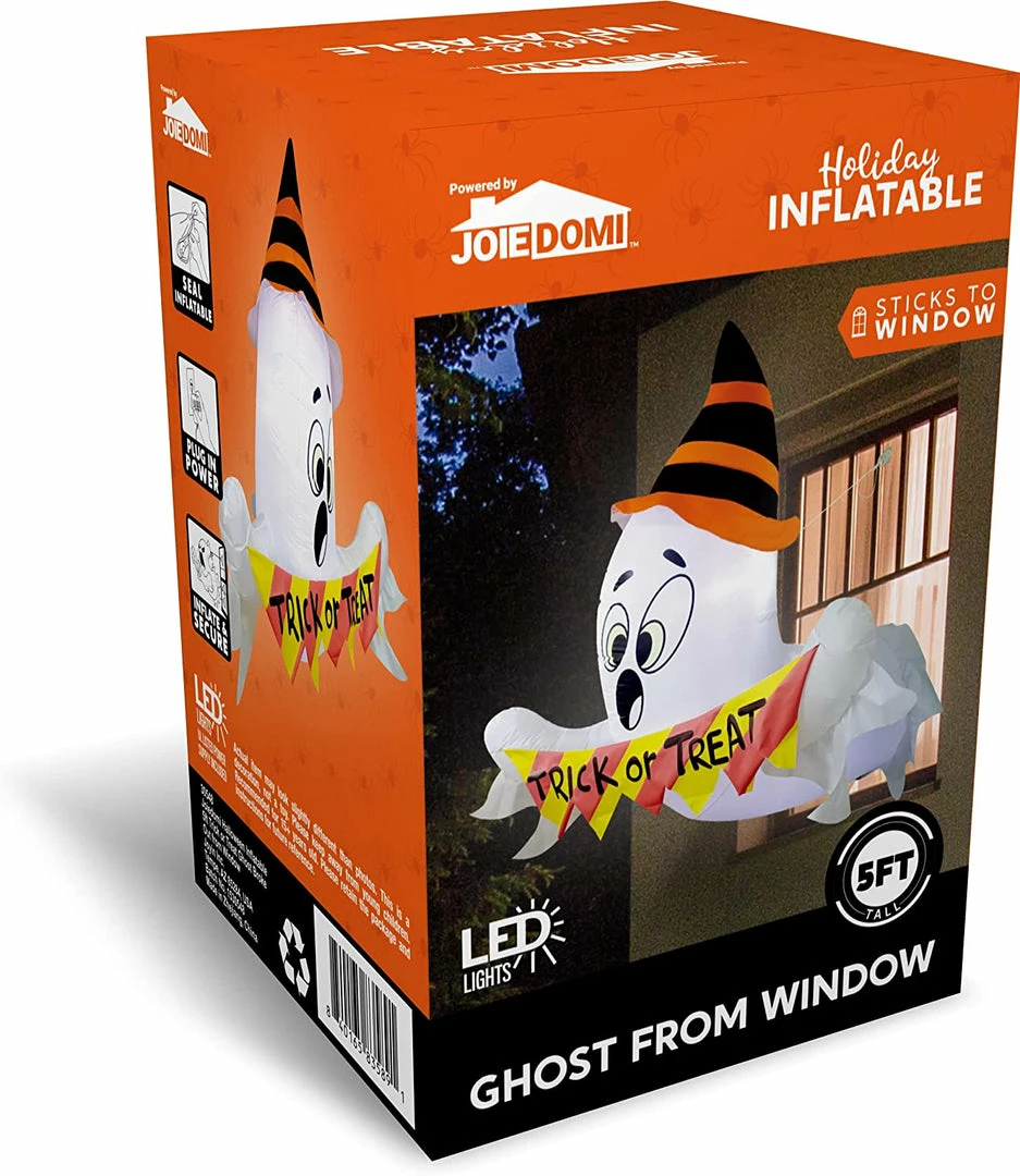 Joiedomi 5ft Halloween Trick Or Treat Ghost Broke Out From Window 5 Joiedomi 5ft Halloween Trick Or Treat Ghost Broke Out From Window