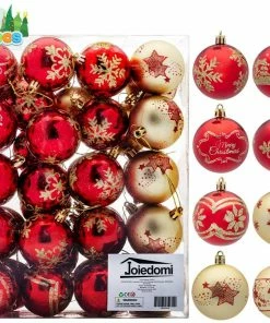 Joiedomi Christmas Ornaments Ball (Red & Gold), 40 Pcs All Holiday Decor 5 Joiedomi Christmas Ornaments Ball (Red & Gold), 40 Pcs All Holiday Decor