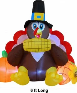 Joiedomi 7ft Turkey Holding With A Corn 11 Joiedomi 7ft Turkey Holding With A Corn