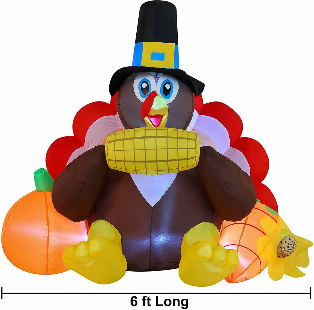 Joiedomi 7ft Turkey Holding With A Corn 5 Joiedomi 7ft Turkey Holding With A Corn