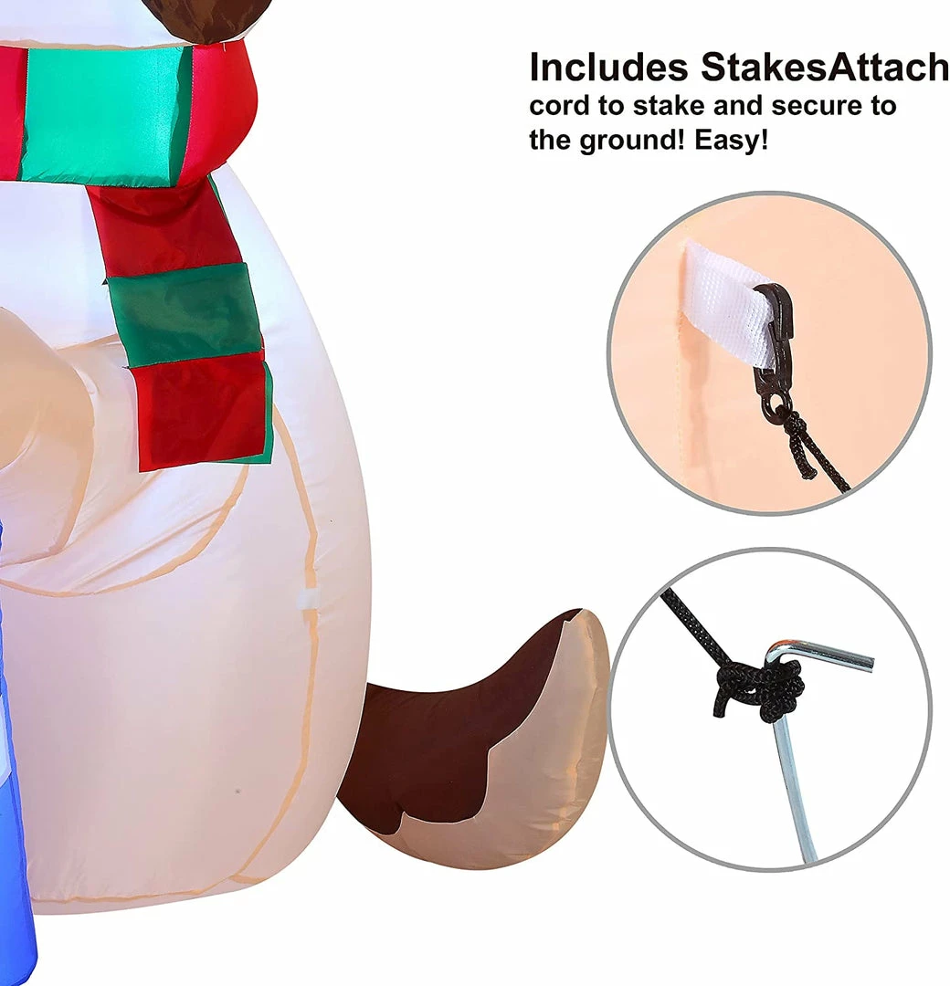 Joiedomi Inflatables 5ft Inflatable Puppy With Two Gifts 4 Joiedomi Inflatables 5ft Inflatable Puppy With Two Gifts